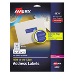Avery Vibrant Laser Color-Print Labels w/ Sure Feed, 3/4 x 2 1/4, White, 750/PK orginal image