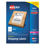 Avery White Shipping Labels-Bulk Packs, Inkjet/Laser Printers, 5.5 x 8.5, White, 2/Sheet, 250 Sheets/Box orginal image