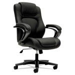 Basyx by Hon HVL402 Series Executive High-Back Chair, Supports up to 250 lbs., Black Seat/Black Back, Black Base orginal image
