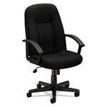 Basyx by Hon HVL601 Series Executive High-Back Chair, Supports up to 250 lbs., Black Seat/Black Back, Black Base orginal image