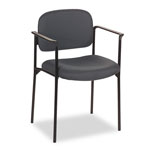 Basyx by Hon VL616 Stacking Guest Chair with Arms, Charcoal Seat/Charcoal Back, Black Base orginal image