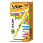 Bic Brite Liner Highlighter, Chisel Tip, Assorted Colors, 24/Set orginal image
