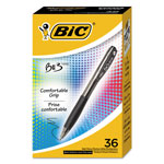 Bic BU3 Retractable Ballpoint Pen, Medium 1 mm, Black Ink/Barrel, 36/Pack orginal image