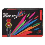 Bic Intensity Chisel Tip Permanent Marker, Broad, Assorted Colors, Dozen orginal image