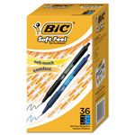Bic Soft Feel Retractable Ballpoint Pen, 1mm, Assorted Ink/Barrel, 36/Pack orginal image