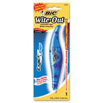 Bic Wite-Out Brand Exact Liner Correction Tape, Non-Refillable, Blue, 1/5