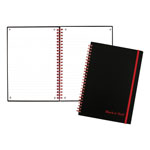 Black N' Red Twin Wire Poly Cover Notebook, Wide/Legal Rule, Black Cover, 8.25 x 5.68, 70 Sheets orginal image