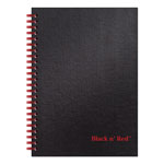 Black N' Red Twinwire Hardcover Notebook, Wide/Legal Rule, Black Cover, 8.25 x 5.88, 70 Sheets orginal image