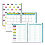Blue Sky Teacher Dots Academic Year Create-Your-Own Cover Weekly/Monthly Planner, 11 x 8.5, 12-Month (July to June): 2023 to 2024 orginal image