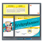 Blueline Fridge Planner Magnetized Weekly Calendar with Pads + Pencil, 12 x 12.5, White/Yellow Sheets, 16-Month (Sept-Dec): 2024-2025 orginal image