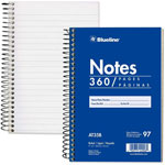 Blueline Steno Notes Notebook, Gregg Rule, Blue/White Cover, (180) 9 x 6 Sheets orginal image