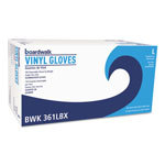 Boardwalk Exam Vinyl Gloves, Clear, Large, 3 3/5 mil, 1000/Carton orginal image