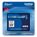 Brother TZe Laminated Removable Label Tapes, 0.35