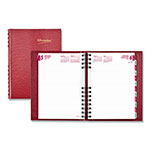 Brownline CoilPro Ruled Daily Planner, 8.25 x 5.75, Red Cover, 12-Month (Jan to Dec): 2024 orginal image