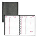 Brownline Essential Collection Weekly Appointment Book in Columnar Format, 11 x 8.5, Black Cover, 12-Month (Jan to Dec): 2024 orginal image
