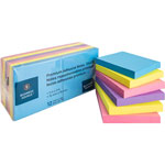 Business Source Adhesive Notes, 100 Sheets, 3" x 3", Assorted Extreme orginal image