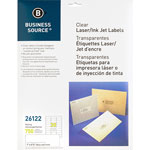 Business Source Label, Mailing, Laser, 1" x 2-3/4", Clear orginal image
