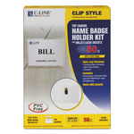 C-Line Name Badge Kits, Top Load, 3 1/2 x 2 1/4, Clear, 50/Box orginal image