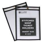 C-Line Shop Ticket Holders, Stitched, Both Sides Clear, 50 Sheets, 6 x 9, 25/Box orginal image