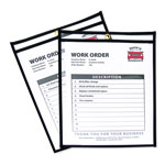 C-Line Shop Ticket Holders, Stitched, Both Sides Clear, 50 Sheets, 8 1/2 x 11, 25/Box orginal image