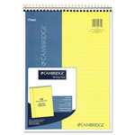 Cambridge Stiff-Back Wire Bound Notebook, 1 Subject, Wide/Legal Rule, Canary/Blue Cover, 8.5 x 11.5, 70 Sheets orginal image