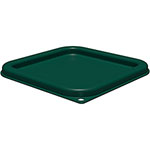 Carlisle Squares Food Storage Container Lid, 7.31 x 7.31 x 0.63, Forest Green, Plastic orginal image
