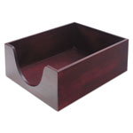 Carver Double-Deep Hardwood Stackable Desk Trays, 1 Section, Letter Size Files, 10.13