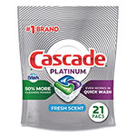Cascade ActionPacs, Fresh Scent, 11.7 oz Bag, 21/Pack, 5 Packs/Carton orginal image