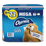 Charmin Ultra Soft Bathroom Tissue, Mega Roll, Septic Safe, 2-Ply, White, 224 Sheets/Roll, 18 Rolls/Carton orginal image