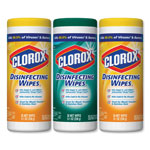 Clorox Disinfecting Wipes, 7 x 8, Fresh Scent/Citrus Blend, 35/Canister, 3/Pack orginal image