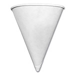 CoffeePro Paper Cone Cups, 4 oz, White, 5,000/Carton orginal image