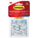 Command® Clear Hooks and Strips, Plastic, Medium, 6 Hooks and 8 Strips/Pack orginal image