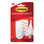 Command® Spring Hook, 1 1/8w x 3/4d x 3h, White, 1 Hook/Pack orginal image
