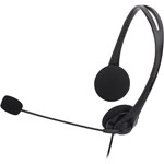 Compucessory Lightweight Stereo Headphones with Microphone, Black orginal image