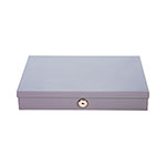 Controltek Heavy Duty Low Profile Cash Box, 6 Compartments, 11.5 x 8.2 x 2.2, Gray orginal image
