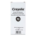Crayola Broad Line Washable Markers, Broad Bullet Tip, Green, 12/Box orginal image