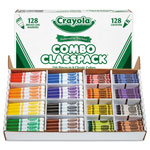 Crayola Crayons and Markers Combo Classpack, Eight Colors, 256/Set orginal image
