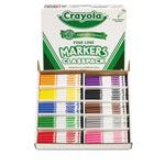 Crayola Fine Line Classpack Non-Washable Marker, Fine Bullet Tip, Assorted Colors, 200/Box orginal image