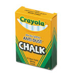 Crayola Nontoxic Anti-Dust Chalk, White, 12 Sticks/Box orginal image