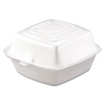 Dart Carryout Food Container, Foam, 1-Comp, 5 1/2 x 5 3/8 x 2 7/8, White, 500/Carton orginal image