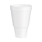 Dart Foam Drink Cups, 32 oz, Tapered Bottom, White, 25/Bag, 20 Bags/Carton orginal image
