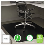 Deflecto EconoMat All Day Use Chair Mat for Hard Floors, 45 x 53, Rectangular, Black orginal image