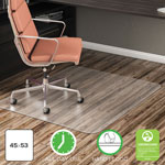 Deflecto EconoMat All Day Use Chair Mat for Hard Floors, 45 x 53, Clear orginal image
