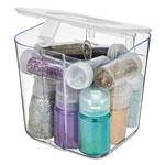 Deflecto Stackable Caddy Organizer Containers, Small, Clear orginal image