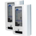 Diversey IntelliCare Hybrid Dispenser - Automatic/Manual - 1.37 quart Capacity - Durable, Lockable, Site Window, Tamper Resistant, Scratch Resistant, UV Resistant, Refillable - White - 2 / Carton orginal image