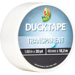 Duck® Transparent Duct Tape, 20 yd Length x 1.90