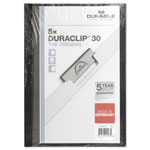 Durable DuraClip Report Cover, 8 9/10 x 11 1/5, Clear, 5/Pack orginal image