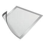 Durable Office DuraClip® DURAFRAME Magnetic Sign Holder, 5.5 x 8.5, Silver Frame, 2/Pack orginal image
