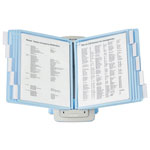 Durable SHERPA Style Desk-Mount Reference System, 20 Sheet Capacity, Blue/Gray orginal image
