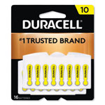Duracell Hearing Aid Battery, #10, 16/Pack orginal image